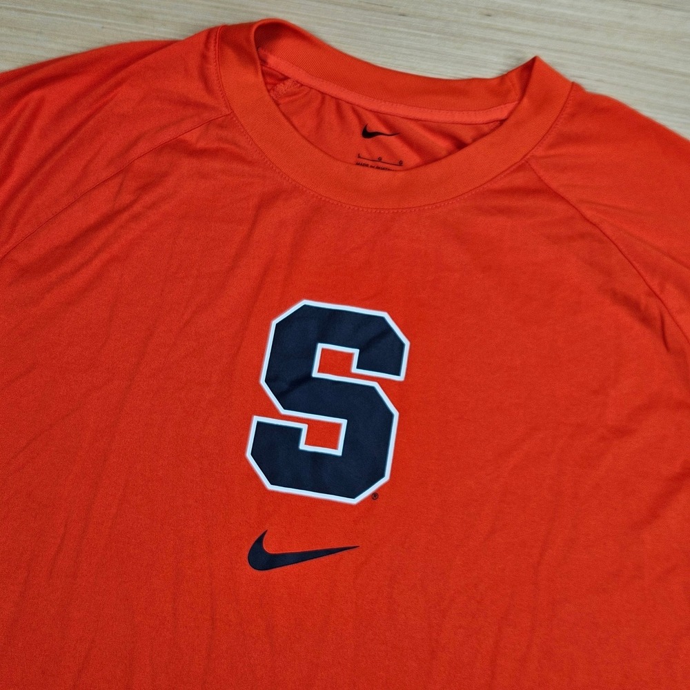Syracuse Orange Nike Dri-Fit Long Sleeve Shirt Mens L Center Swoosh DO6071-891